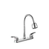 8 Inch Dual Cross Handles Brass Kitchen Sink Faucet